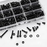 YOUYIDUN M4 Nuts and Bolts Set 405 Pcs Hex Socket Head Cap Screws Washers view 4