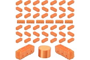 BKPRINT3D Replacement Pieces for Ticket to Ride Board Game | 50 Train Tokens | 1 Scoring Marker | Base Set (35_Silk_Orange)