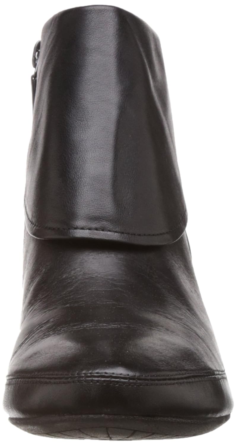 clarks women's lucilla denny black leathe leather boots - 7 uk