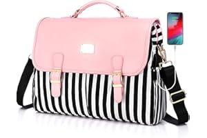 LOVEVOOK Laptop Bag for Women Large Capacity Computer Bags Cute Messenger Bag Briefcase Business Work Bags Purse, 15.6inch, Pink-Pro
