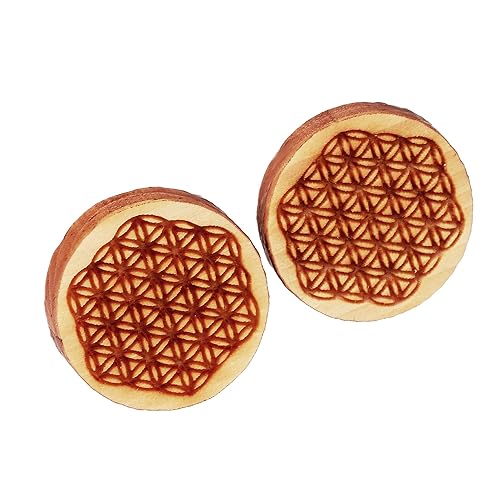 Holzschmuck Holzohrringe aus Zirbenholz I Echtholz Ohrstecker mit Holz und Edelstahl I Damen Ohrringe ein natürlicher Ohrschm