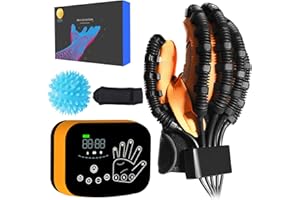 MZU Upgraded Rehabilitation Robot Glove, Robotic Gloves For Cerebral Palsy, Rehab Glove For Hand Paralysis, Finger And Hand Stroke Rehab Equipment, Robot Hand Glove For Stroke Patients.