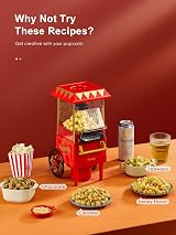 Reemix Popcorn Maker 1200W No Oil Hot Air Quick Popcorn Under 3 Minutes view 5