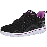 Propet Womens TravelActiv Axial Walking Walking Sneakers Shoes - Black