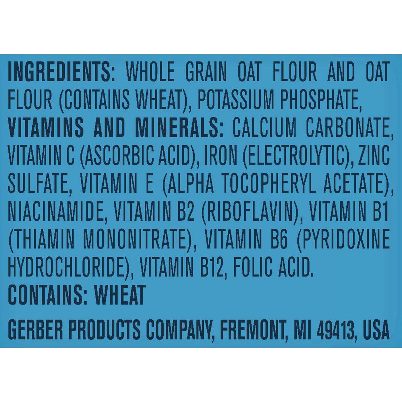 gerber multigrain cereal 16 oz