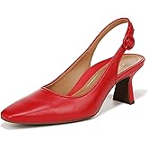 Vionic Women's Sirah Perris Comfortable Kitten Heels- Supportive Backstrap Square Toe Comfort Shoes That Includes a Concealed Orthotic Insole Sizes 5-12