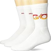 HUGO Three Pack Branded Ribbed Socks