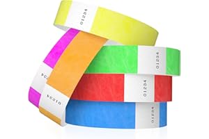 600 WristCo Tyvek Wristbands for Events, 6-Color Variety Pack – Tamper-Proof Design Prevents Reuse – Premium-Grade Bracelets for Hospital & Medical ID, Party, VIP Identification