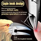 HouChanges Nail Clippers for Thick Nails Heavy Duty Ingrown Toenail Scissors view 2