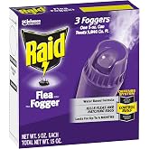 Raid Flea Flogger Plus Killer, Kills Fleas and Hatching Eggs, Pack of 3