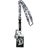 Junji Ito Collection ID Lanyard Breakaway Badge Holder w/Character Card Slug Girl Rubber Charm for Keys Keychain Wallet