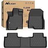 Nilight TPE Floor Mats for Acura RDX 2019 2020 2021 2022 2023 2024 2025 2026, All Weather Custom Fit Heavy Duty Floor Liners