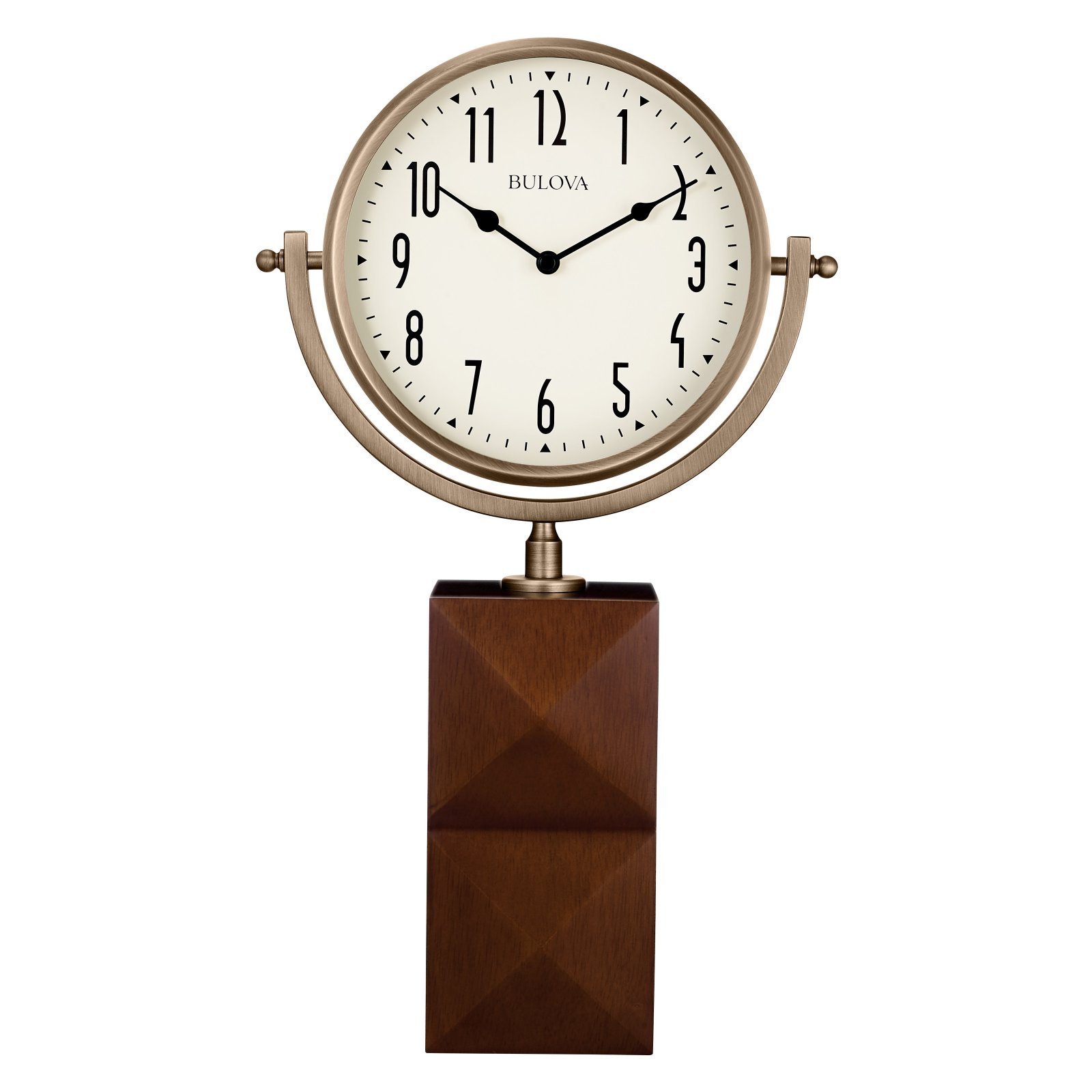 Bulova B5403 Park Avenue Tabletop Clock, 14", Cherry Finish LAVORIST