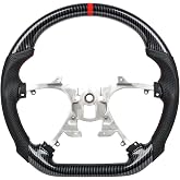 Carbon Fiber Style Steering Wheel for Chevy Silverado 2007-2013 (1500 2500 3500), GMC Sierra Yukon 2007-2014, Tahoe Suburban Avalanche 2007-2014, Hydro-Dip High Gloss Sport Interior Upgrade