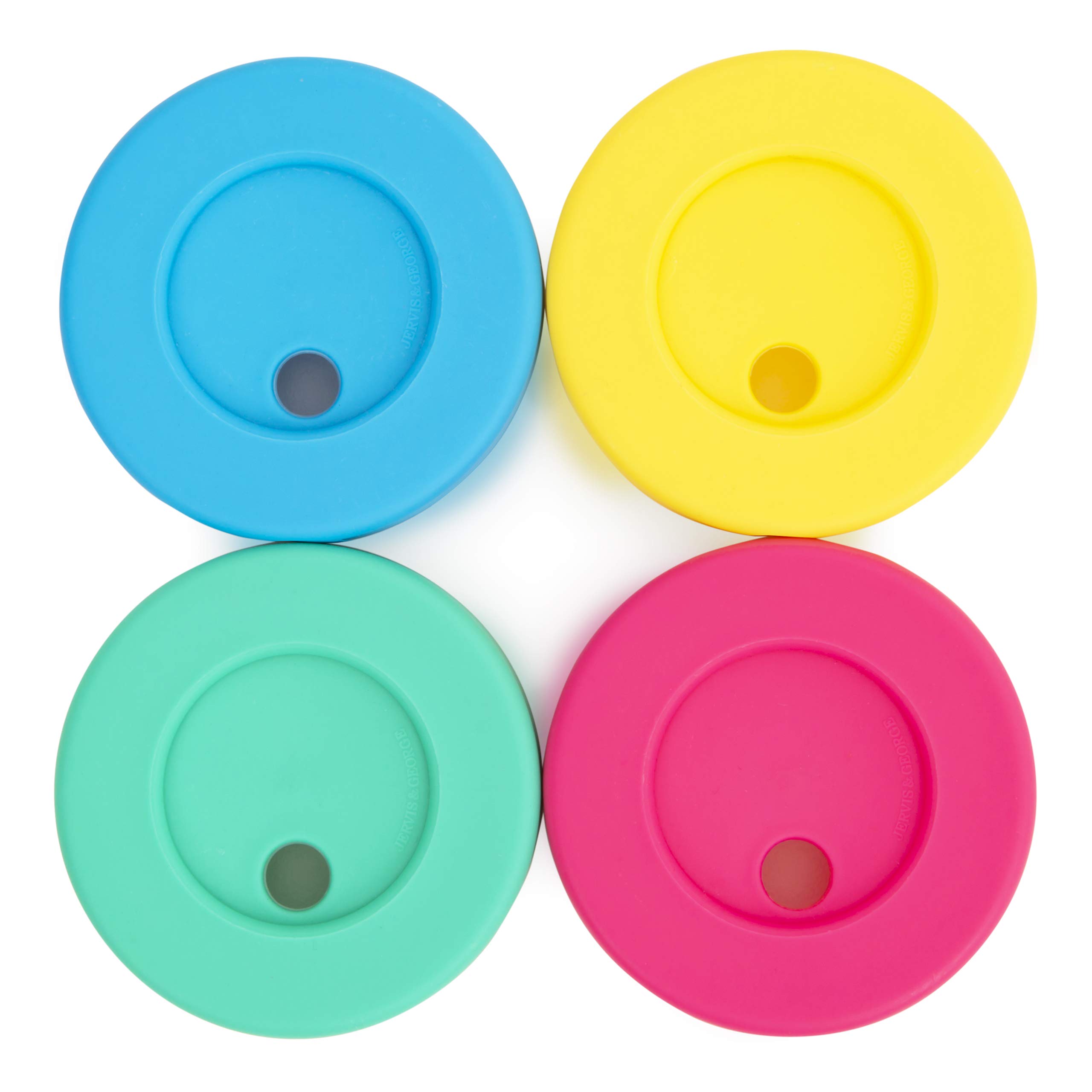 Regular Mouth Mason Jars Lids with Straw hole, Plastic, Reusable, No