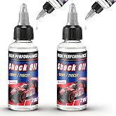 Gulfmew 2 Bottles Racing Silicone Shock Oil, 50wt 710cst | RC Car Shock Oil for Lubricating R/C Radio Controlled Cars and All Types of Vehicles, RC Shock Oil, Does Not Evaporate
