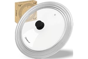 GDDGCUO 13-14-15 in Universal Pan Lid, Extra Large Stainless Steel Pot Lid for Pots, Pans, Skillets, Replacement Frying Pan L