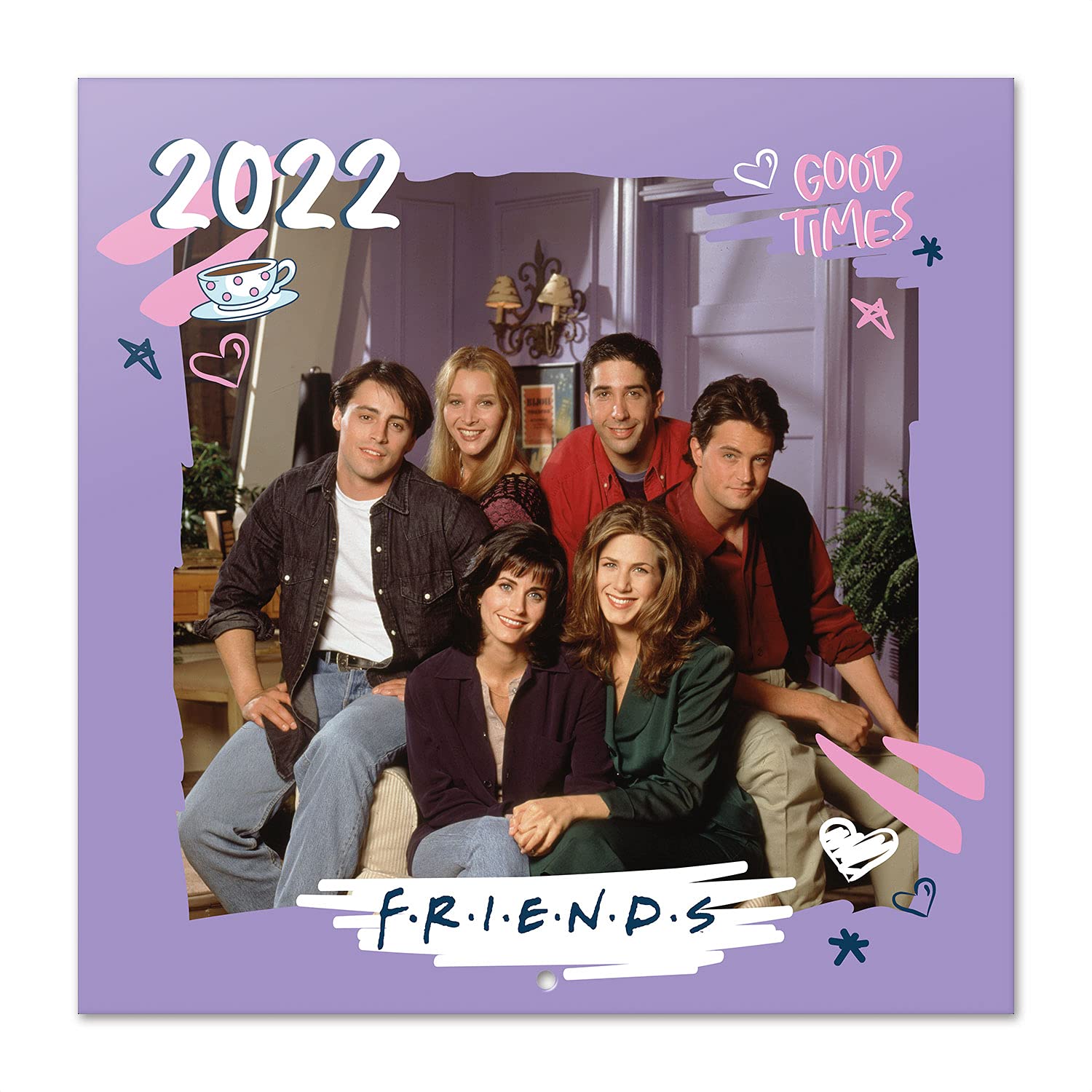 Official Friends 2022 Wall Calendar, 2022 Calendar, 12" x 12" Square Wall Calendar 2022 (Free Poster Included), Family Calendar 2022, Friends Calendar 2022, Girls Calendar - Secret Santa Gift