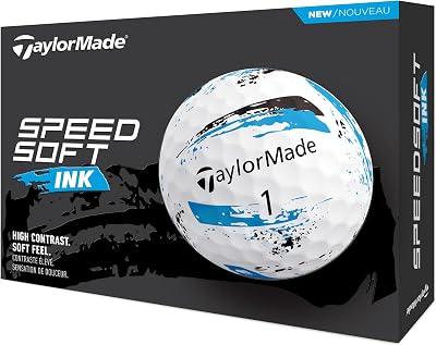 TaylorMade SpeedSoft Ink Blue Golf Ball 2024