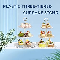 RAUVOLFIA 2 Pack of Plastic Round & Square Dessert