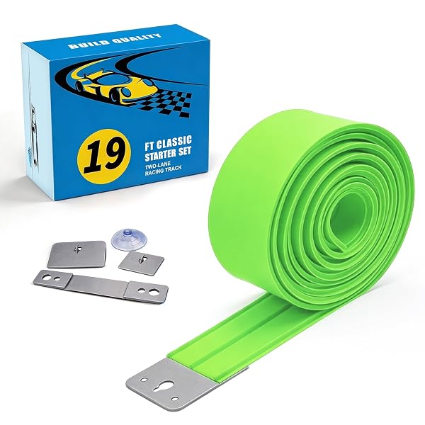 FLEXIBLE RACE CAR TRACK FOR KIDS TOY, 19FT...