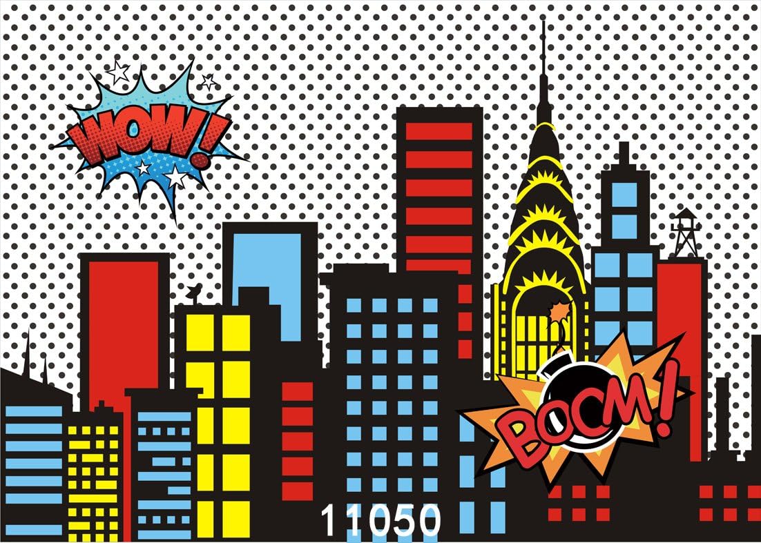 The 10 Best Comophoto Superhero Photography Backdrop City Building