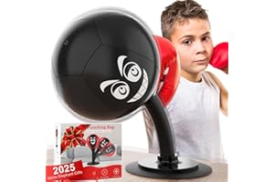 SVANE Desktop Punching Bag with Suction Cup - Punch Away Stress, Heavy Duty Office Desk Stress Ball for Adults & Kids, Fun Boxing Toy for Coworkers, Friends