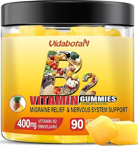 vidabotan Vitamin B2 gummies- Riboflavin 400mg with magnesium & CoQ10 ...