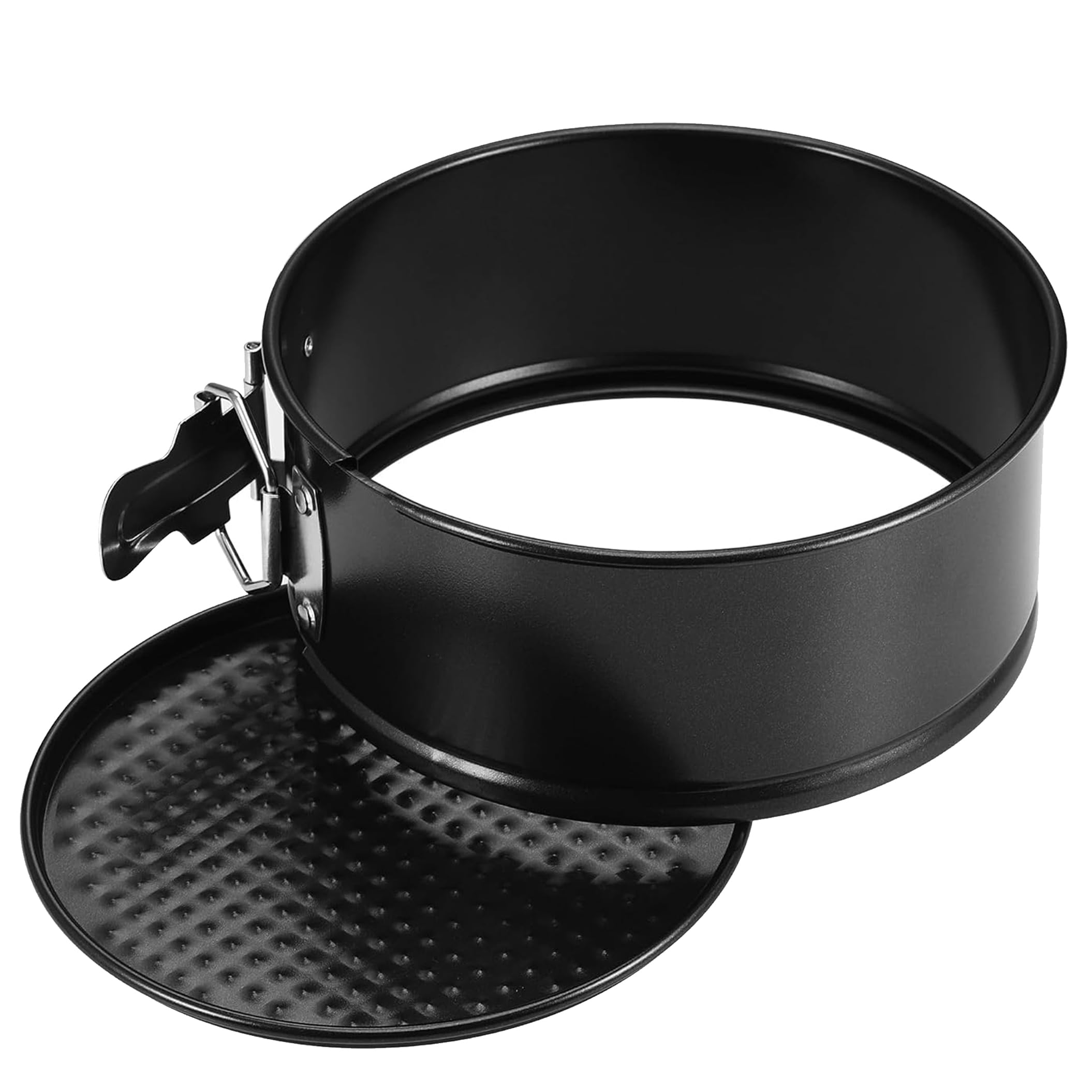 Lepat 6 Inch Spring Form Cake Tin, Non-Stick Round Cake Pan with Loose Base for Easy Release, Round Cake Tin for Baking Cheesecakes, PFOA Free, Grey Fridge and Freezer Safe