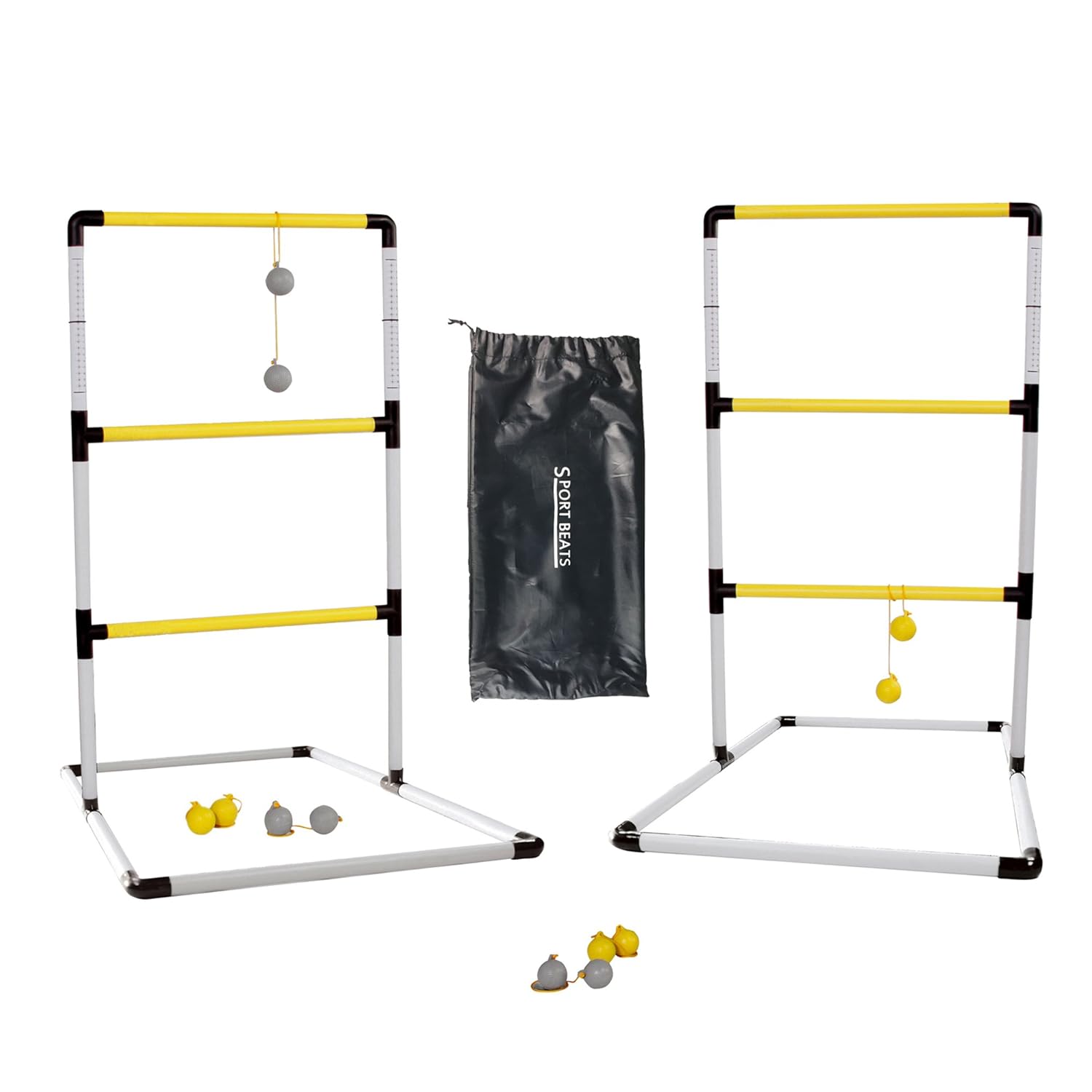 安価 Sport Beatsプレミアム屋内外ラダーボールトスゲームセット Ladder ゴム製ボール6個 B071y4zzv5 キャリーケースとスコア付きで家族で楽しい時間 Ladder Ball Ball B071y4zzv5 額田町 Fcdd46 Mangaipetals Com