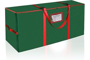 Avicill Extra Large Christmas Tree Storage Bag Fits Up to 9FT Tall Artificial Disassembled Trees, 600D Oxford Waterproof Heavy Duty Christmas Tree Bag (Green, 65” x 15” x 30”)