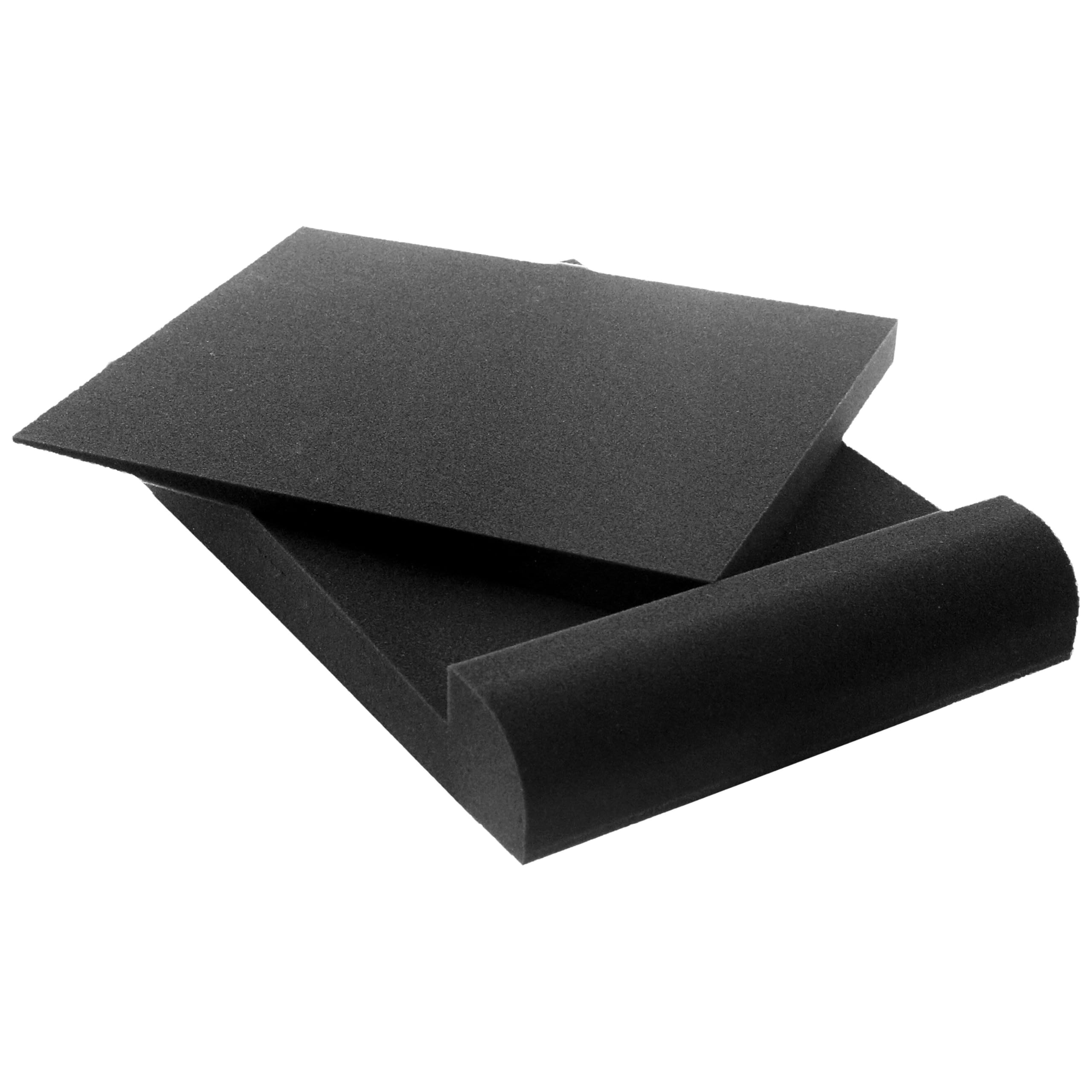 Plugger Studio 2 Pack High Density Sound Insulation Foam for Monitoring Studio Speakers, Sound Supports for Speakers up to 8 inches, Speaker Insulation (Pair)