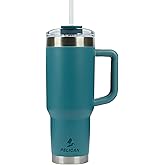 Pelican Hydration Pelican Porter™ 40 oz Vacuum Insulated Tumbler - Recycled Stainless Steel Double Wall Travel with Dual Lid, Powder Coated Insulated Coffee Mug For Hot Cold Drinks, Lagoon