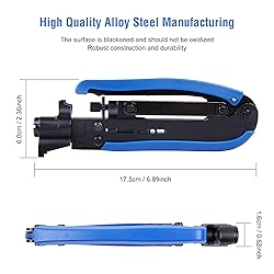 Knoweasy Coax Compression Tool - Coax Crimper and