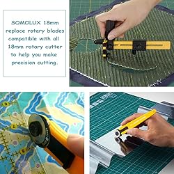 SOMOLUX 18mm Rotary Cutter Refill Blades 5 Pcs for