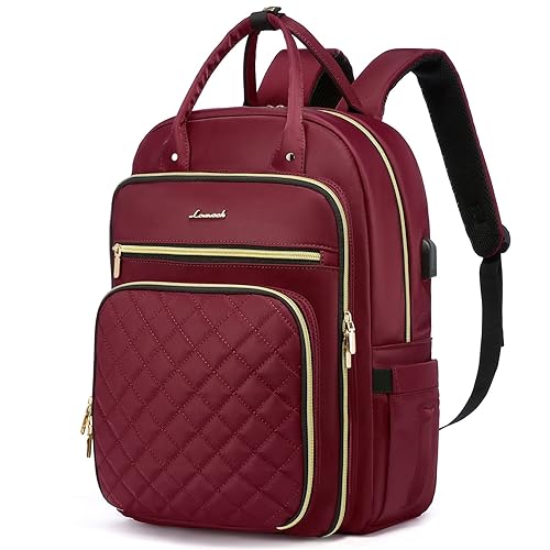 LOVEVOOK Laptop Backpack for Women, Water Resistant Travel Work