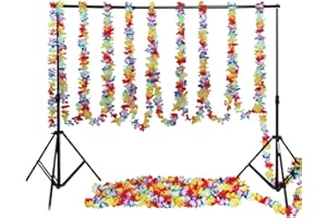 FIGHTING TO ACHIEVE 32ft Tropical Hawaiian Flower Lei Garland Hibiscus Flower Garlands for Party Decorations