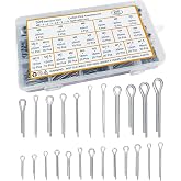 290 Pcs Cotter Pins Assortment Kit, 304 Stainless Steel Split Pins | 24 Sizes M1.5-M6 Small Cotter Pins for Automotive, Trailer Hitch, Lawn Mower and Mechanical Repairs