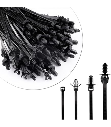 AMZ Clips And Fasteners 25 Cable Ties With Stud Mount 6