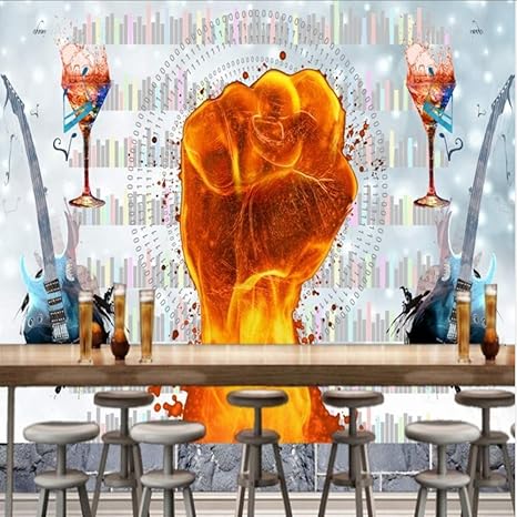 Amazon Co Jp Wuyyii 写真の壁紙カスタムhd保持デジタルオーディオバーカフェの背景の壁紙ktvレストラン装飾壁画 350x250cm Diy 工具 ガーデン