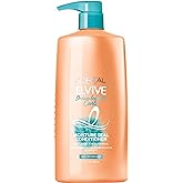 L'Oreal Paris Elvive Dream Lengths Curls Moisture Seal Conditioner, Paraben-Free with Hyaluronic Acid and Castor Oil. Best for wavy hair to curly hair, 28 fl oz