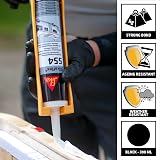 Sika Sikaflex-554 Black Mounting Adhesive 300ml - High Dynamic Load, Weather view 2