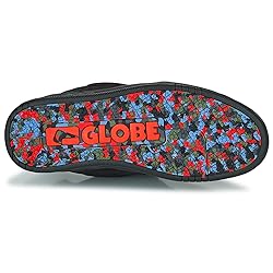 Globe Men's Padded Skate Shoe, Black/Upcycle, 8