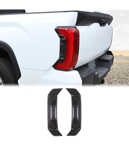 Smoked Taillight Lamp Cover Rear Light Guard Trim For TOYOTa TUNDRA 2022-23
