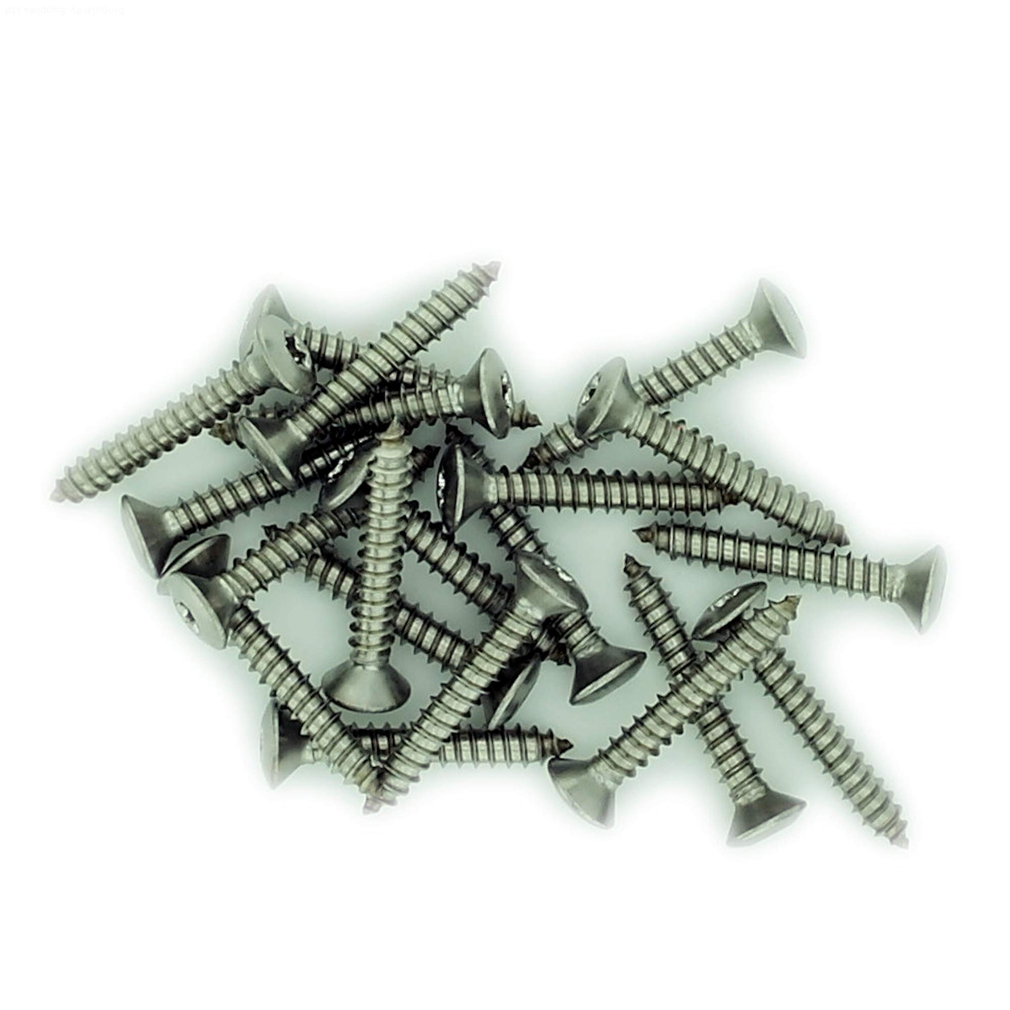 No.7 x 0.75 (3.9mm x 19mm) TX Raised Countersunk Self-Tapping Screw - Stainless Steel (A2) (Pack of 20)