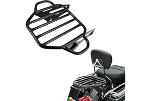 Motorcycle Detachables Two-Up Luggage Rack Mounting Bracket Compatible with Harley Touring Street Glide Road Glide Electra Gl