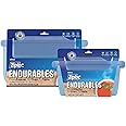 Ziploc Endurables Large Pouch and Medium Container, Reusable Silicone Bags and Food Storage Meal Prep Containers for Freezer, Oven, and Microwave, Dishwasher Safe