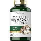 Carlyle Maitake Mushroom Capsules | 400 Count | Non-GMO & Gluten Free Extract | Mushroom Supplement