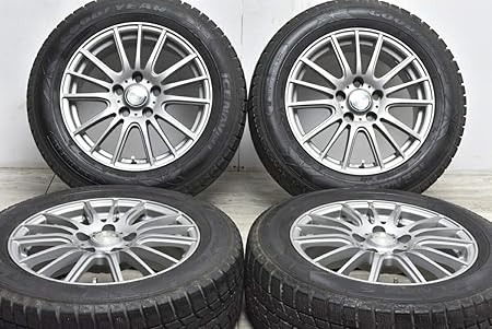 Amazon 中古 スタッドレスタイヤホイール 4本セット 16インチ 6 5j 38 5 60r16 92q Weds 製ホイール 0930 タイヤ ホイールセット 車 バイク