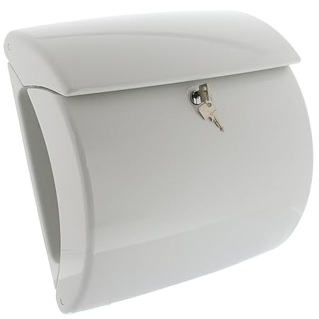 BURG-WÄCHTER Briefkasten mit integriertem Zeitungsfach in Klavierlack-Optik, A4 Einwurf-Format, EU Norm EN 13724, Hochwertige